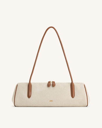 Nova Borsa a Spalla - Tela Marrone