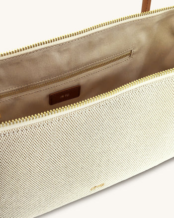 Nova Borsa a Spalla - Tela Marrone