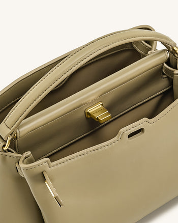 Carmen Borsa con Manico Superiore - Verde