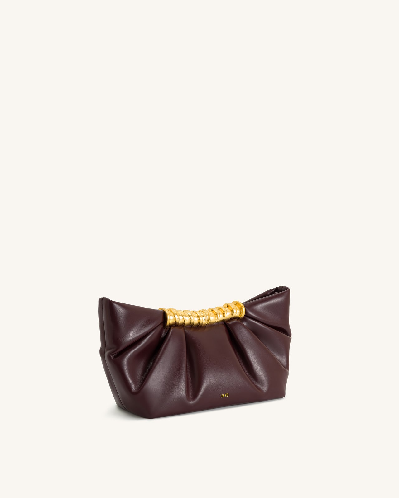 Leia Clutch Plissettata - Bordeaux Scuro
