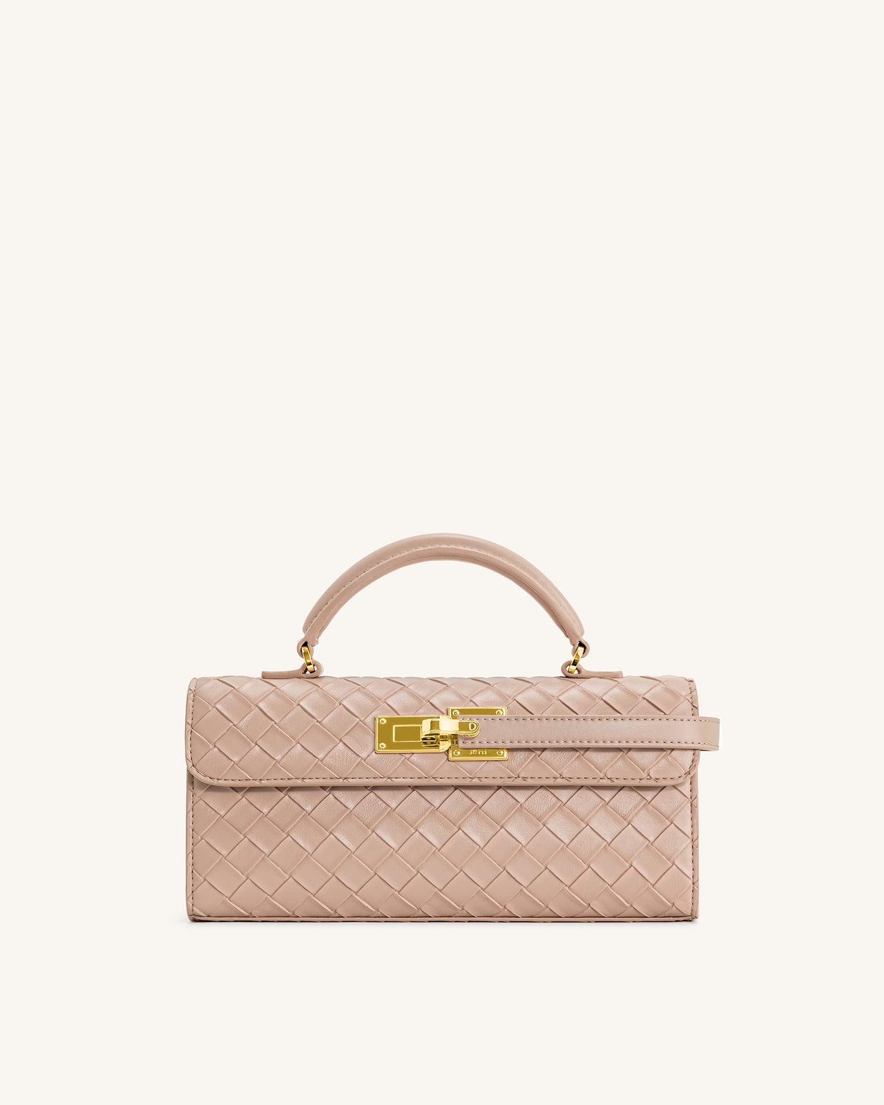 Keyla Borsa a Mano con Trama Intrecciata - Rosa