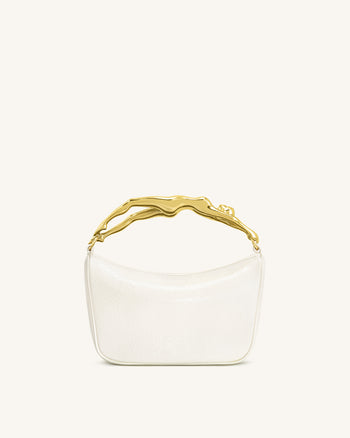 Jenny Borsa con manico a forma umana - Bianco