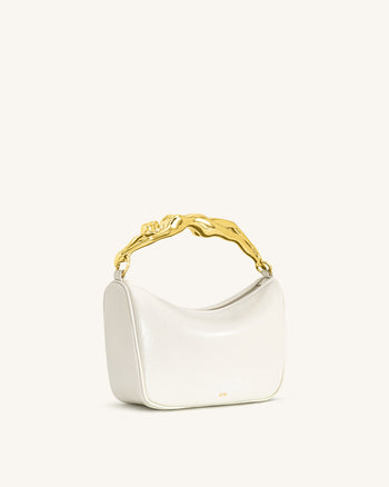 Jenny Borsa con manico a forma umana - Bianco