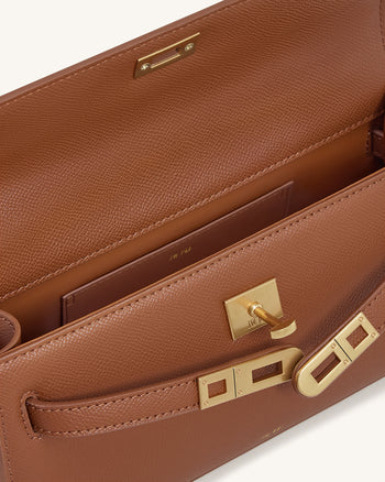 Noor Borsa con Manico Superiore - Marrone