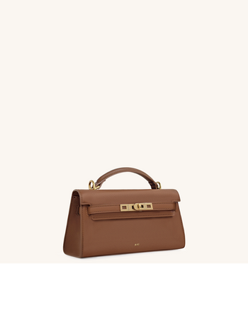Noor Borsa con Manico Superiore - Marrone