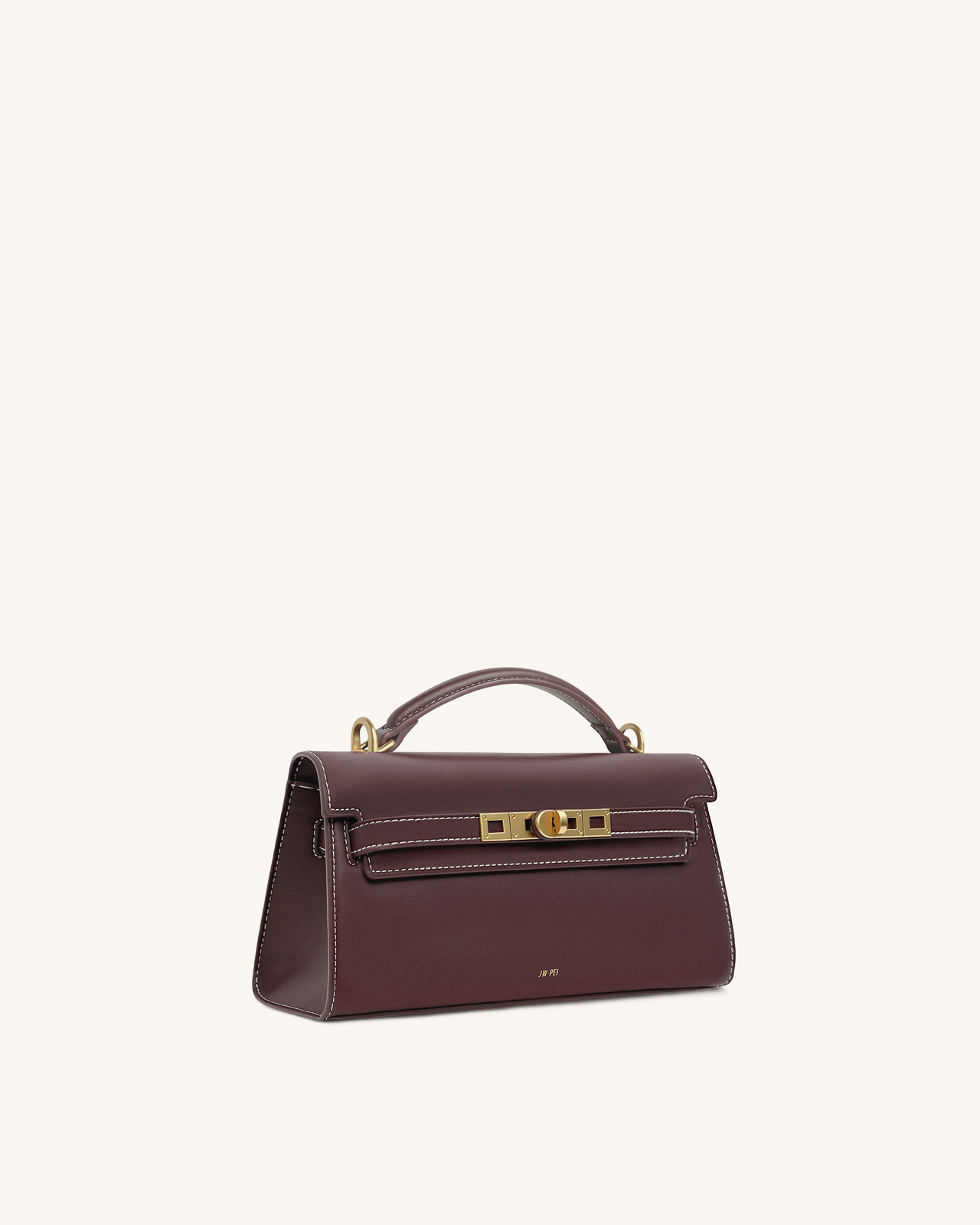 Noor Borsa con Manico Superiore - Marrone Rossastro