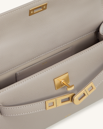 Noor Borsa con Manico Superiore - Grigio Elefante