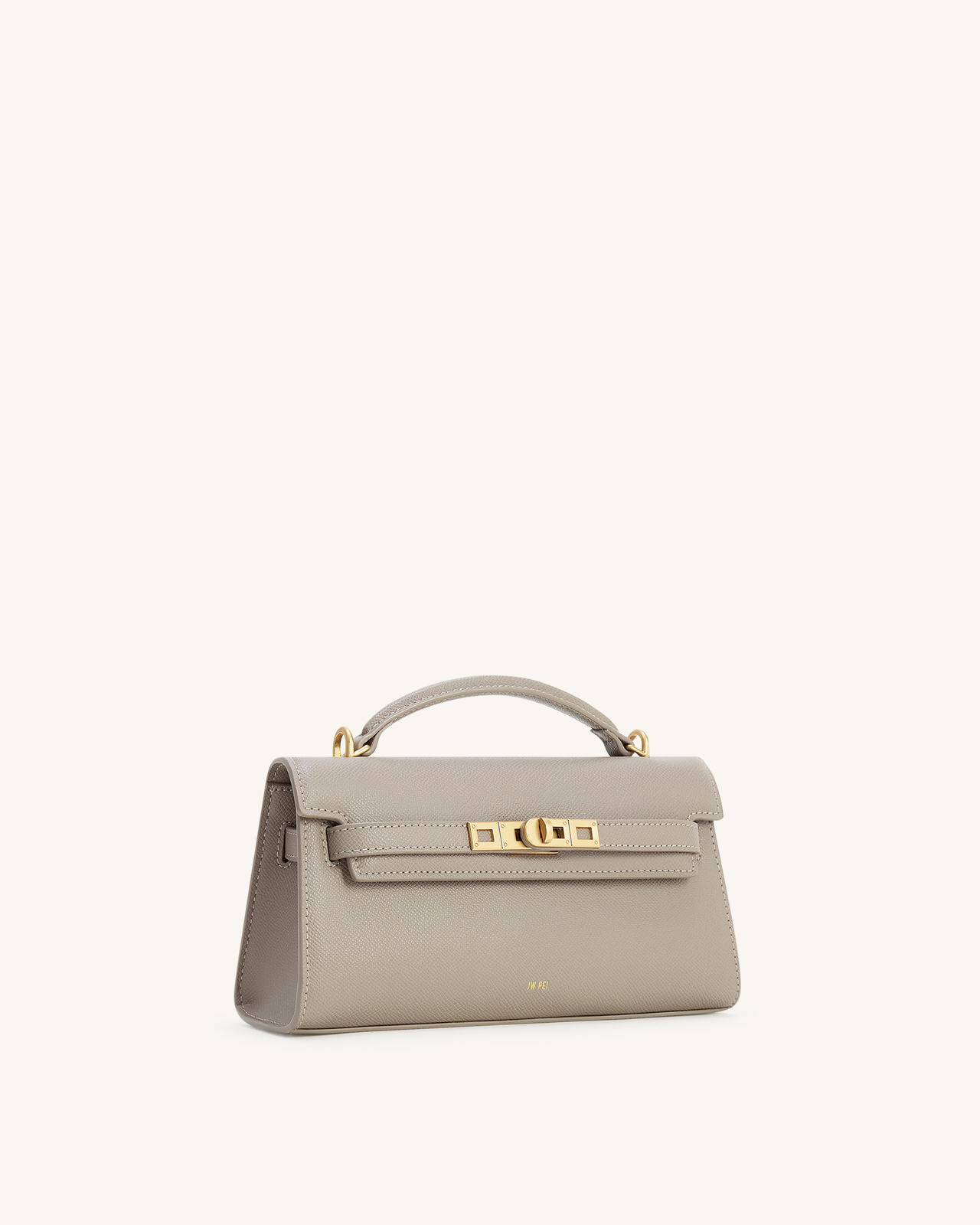Noor Borsa con Manico Superiore - Grigio Elefante
