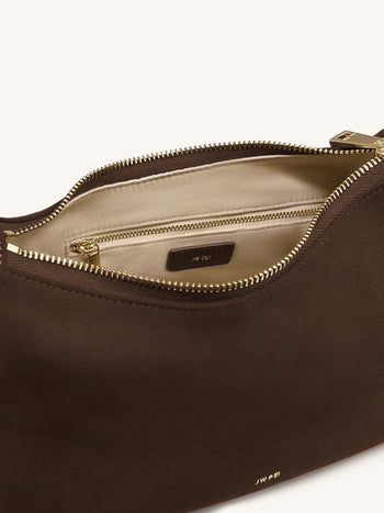 Cleo Borsa con Manico Superiore a Forma di Scatola con Stampa Serpente - Beige