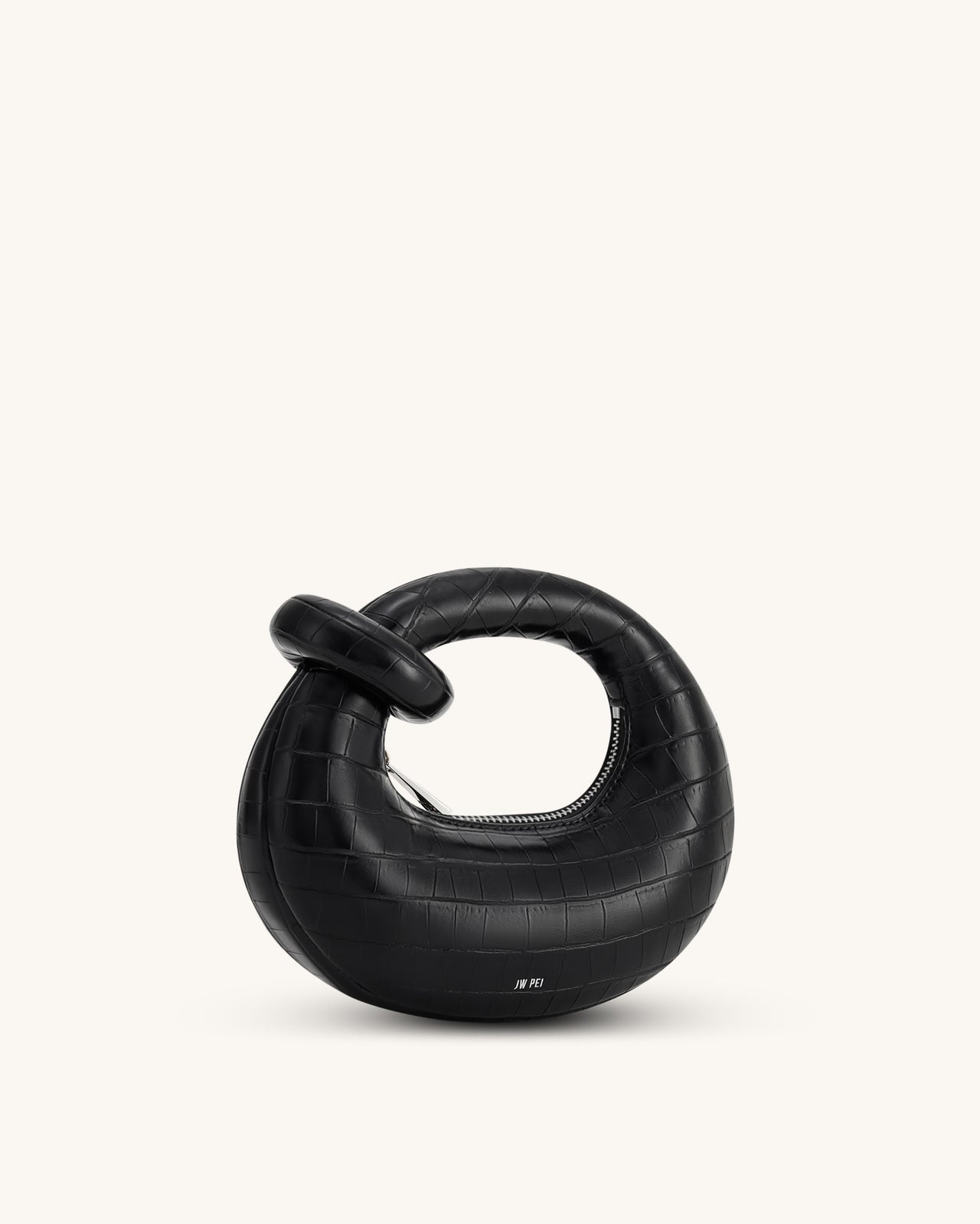 Borsa Abacus mini con manico superiore - Cocco nero