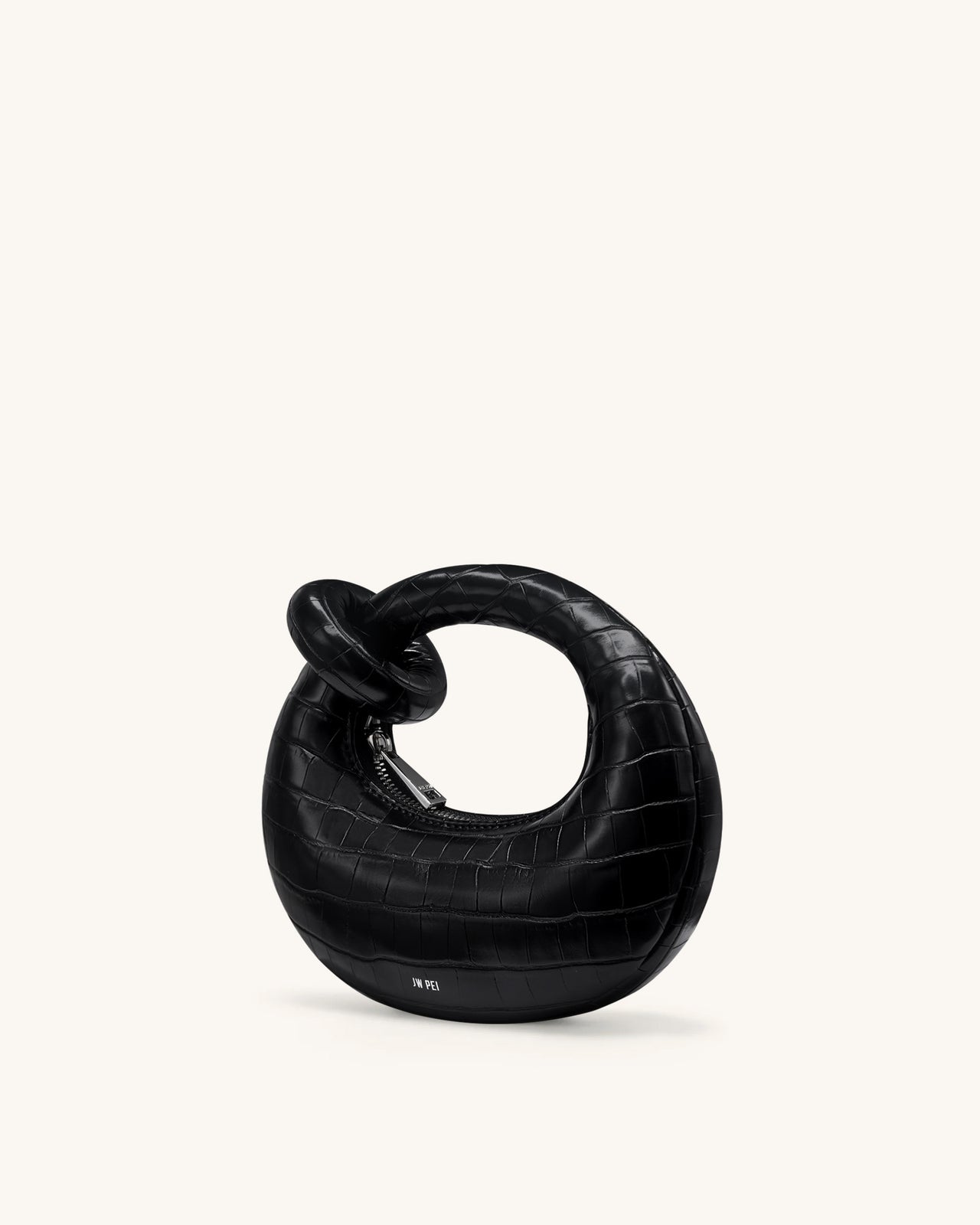 Borsa Abacus mini con manico superiore - Cocco nero