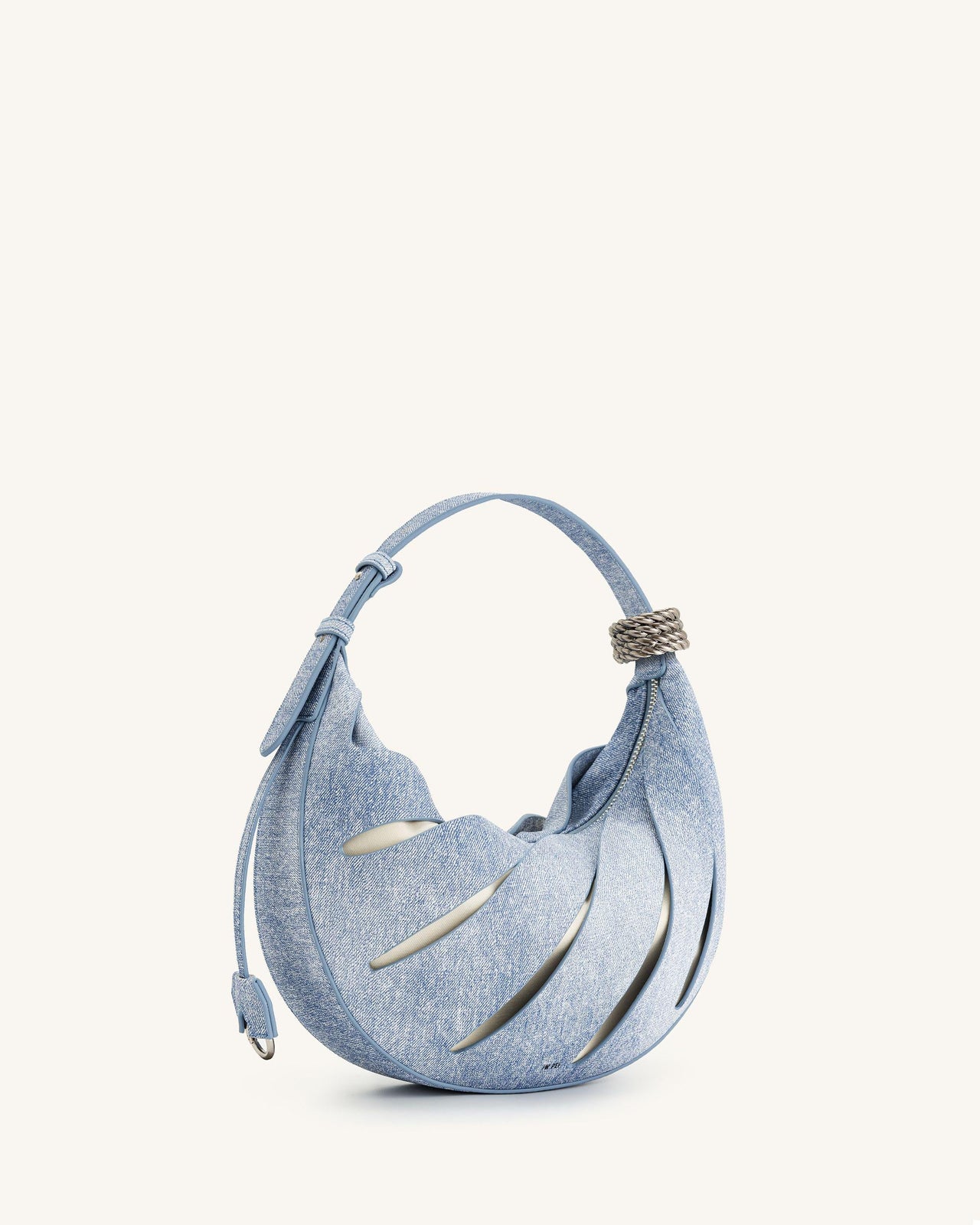 Borsa a tracolla Jana con lavorazione a traforo - Blu