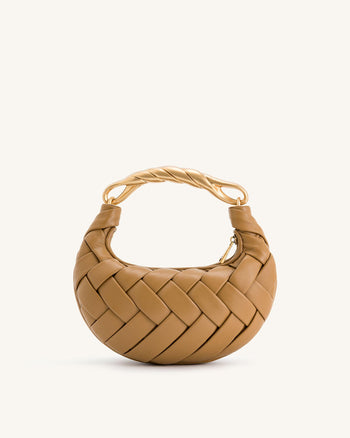 Borsa a tracolla Orla intrecciata - Marrone