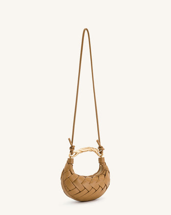 Borsa a tracolla Orla intrecciata - Marrone