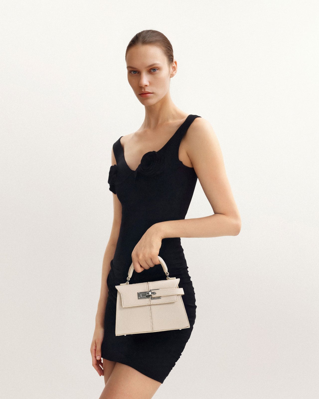 Elise Borsa con Manico - Bianca