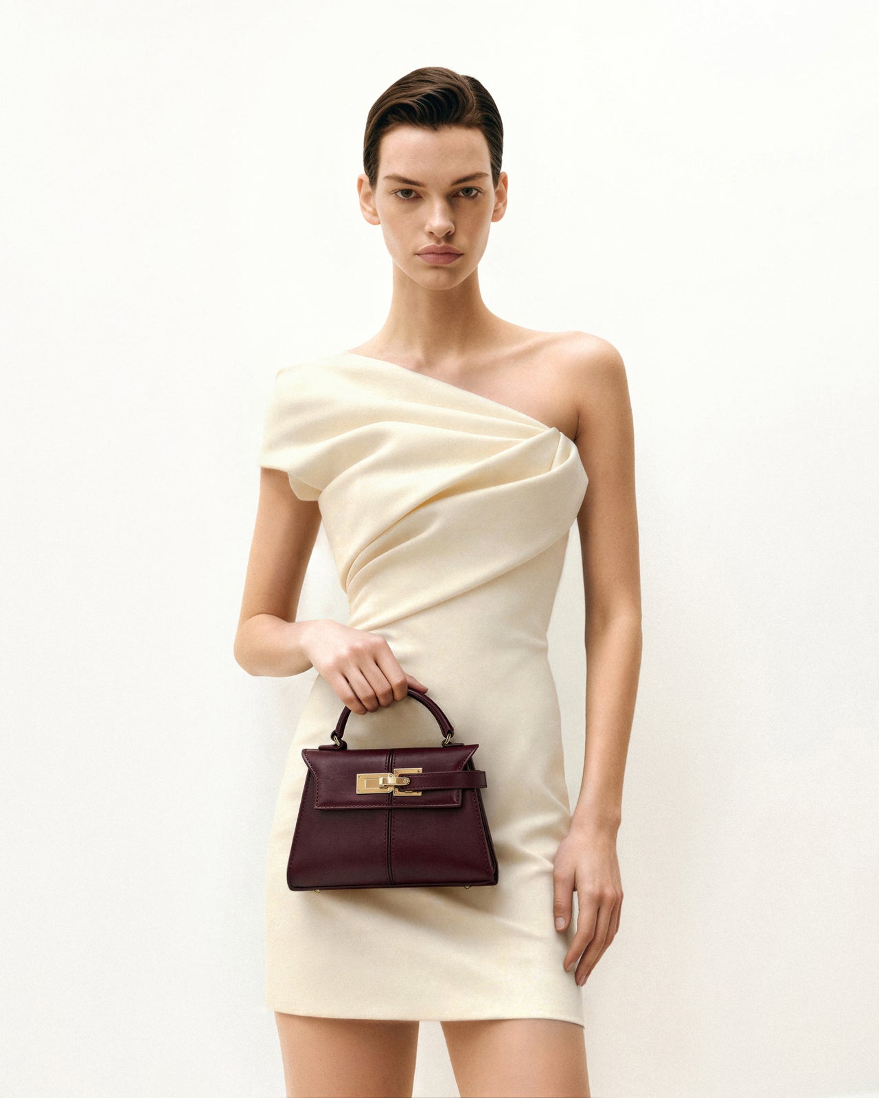 Elise Borsa con Manico - Borgogna Intenso