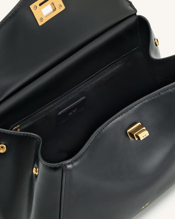 Lucia Borsa Con Manico Superiore Classica - Nero