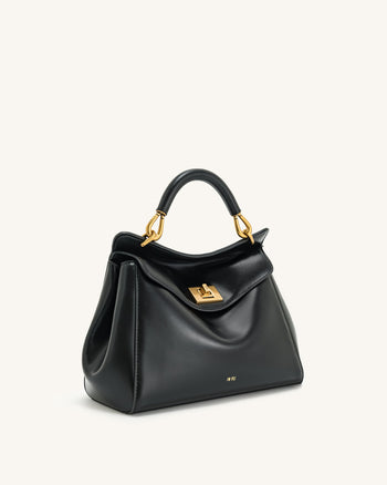 Lucia Borsa Con Manico Superiore Classica - Nero
