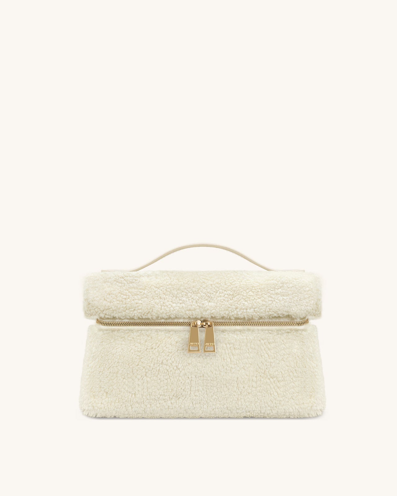 Thea Borsa a Mano in Eco Pelliccia - Crema