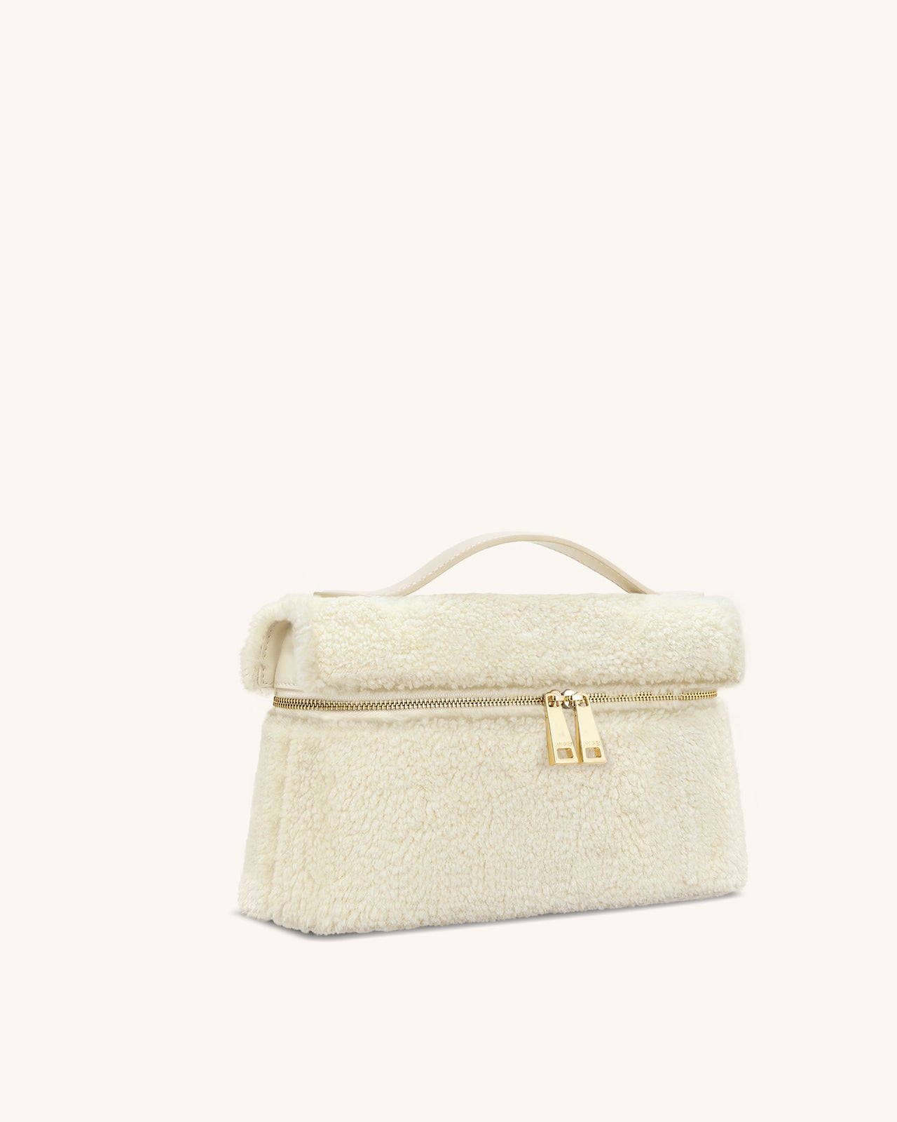Thea Borsa a Mano in Eco Pelliccia - Crema
