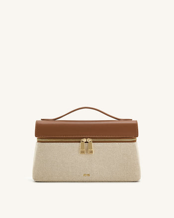 Borsa a Manico Thea - Tela Marrone