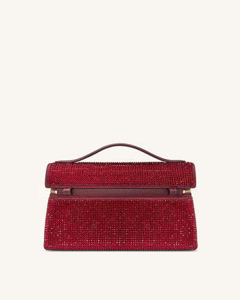 Thea Borsa a Mano in Cristallo Artificiale - Rosso