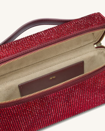 Thea Borsa a Mano in Cristallo Artificiale - Rosso