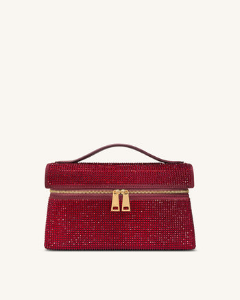 Thea Borsa a Mano in Cristallo Artificiale - Rosso