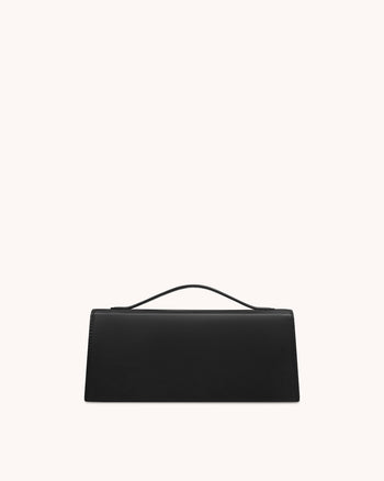 Bolso de Asa Superior con Nudo de Cuerda de Metal Lena - Nero