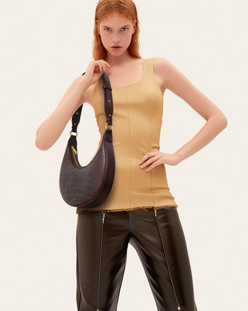 Carly Saddle Borsa - Marrone Cocco