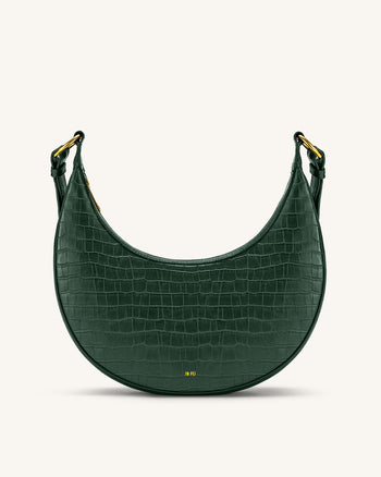 Carly Saddle Borsa - Dark Verde Cocco