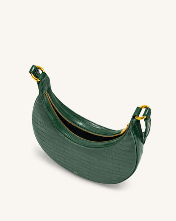 Carly Saddle Borsa - Dark Verde Cocco