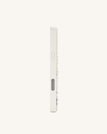 Pearl Cover per telefono decorata con cigno - Bianco