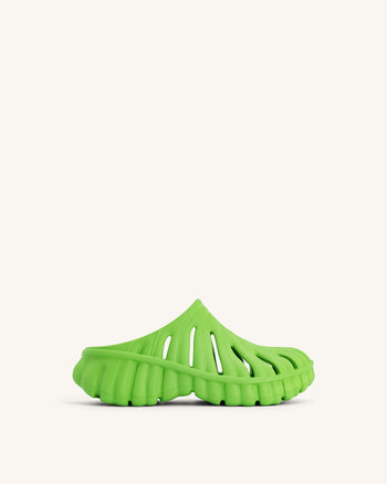 Zoccolo con piattaforma e foglia di Tara - Verde neon