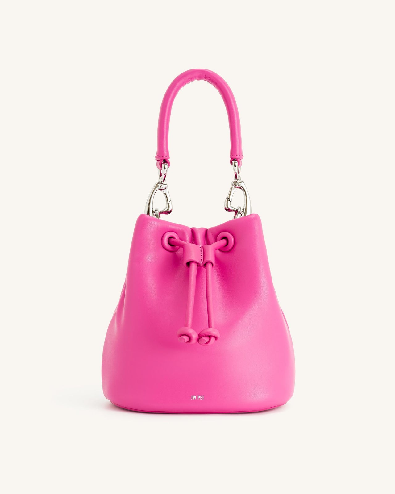Borsa a Secchiello Imbottita Yulia - Rosa Brillante