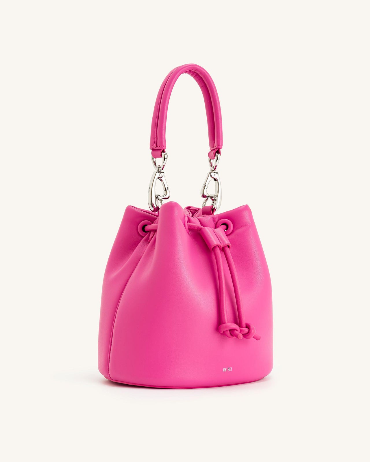 Borsa a Secchiello Imbottita Yulia - Rosa Brillante