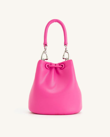 Borsa a Secchiello Imbottita Yulia - Rosa Brillante