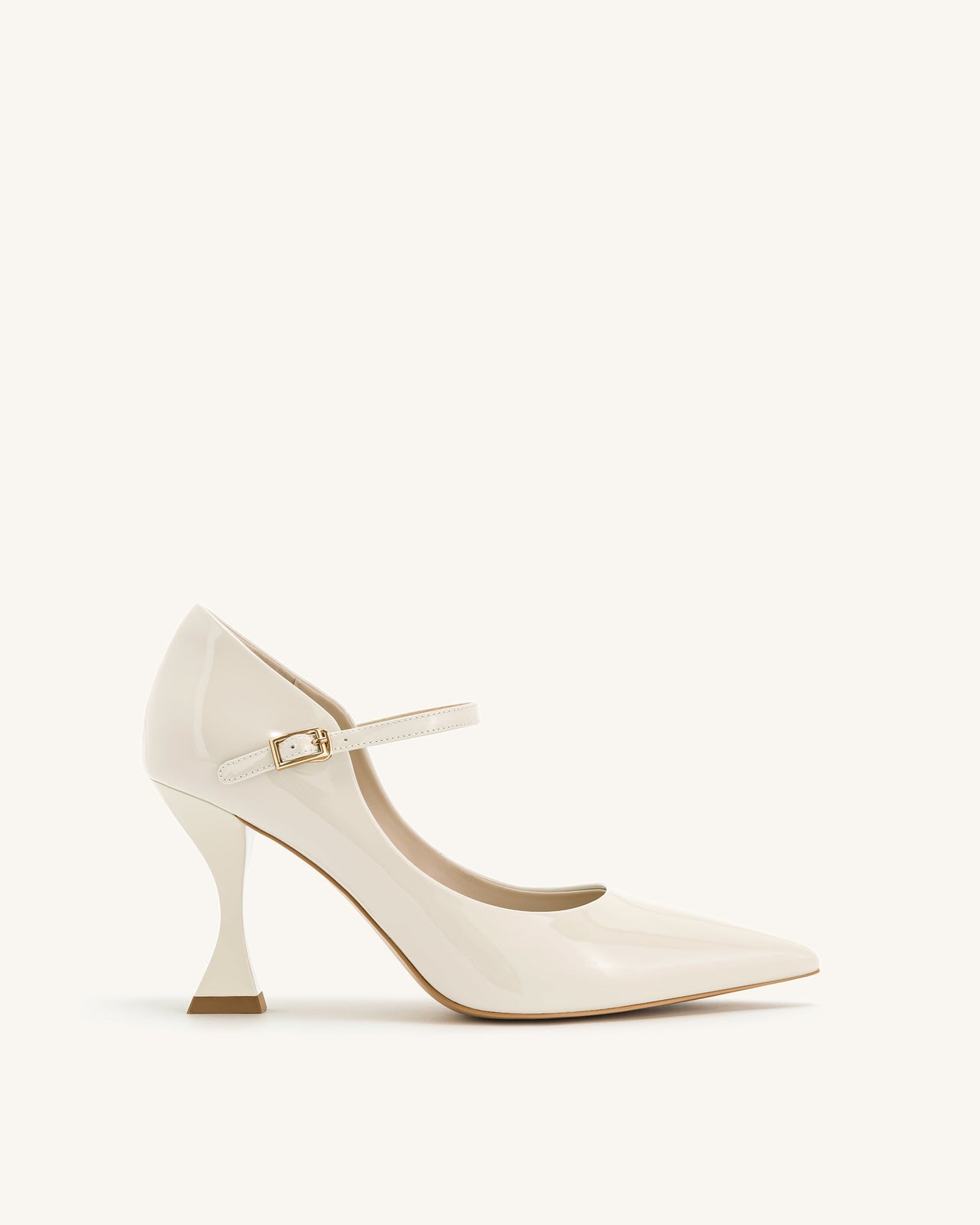 Thalina Décolleté in Vernice - Beige