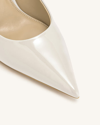 Thalina Décolleté in Vernice - Beige