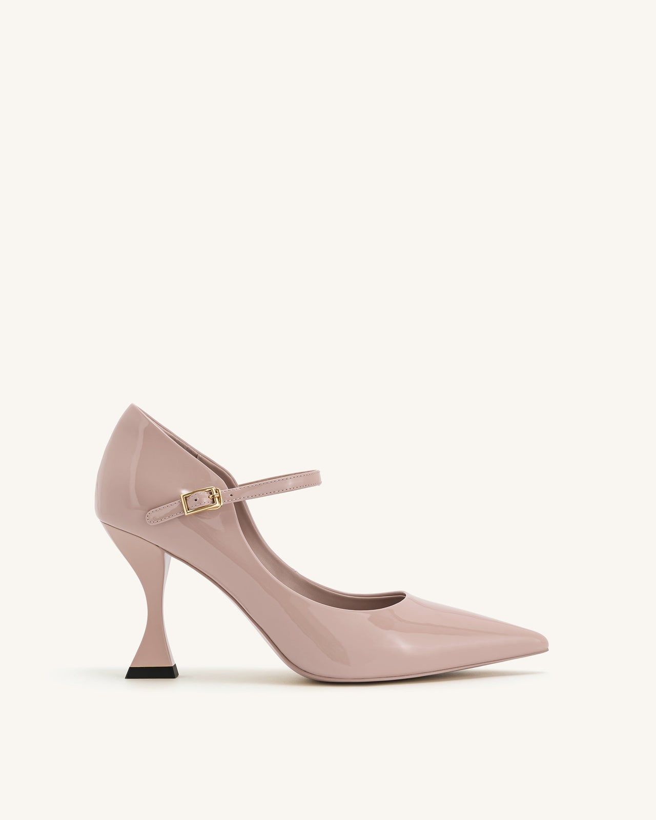 Thalina Décolleté in Vernice - Rosa Cipria
