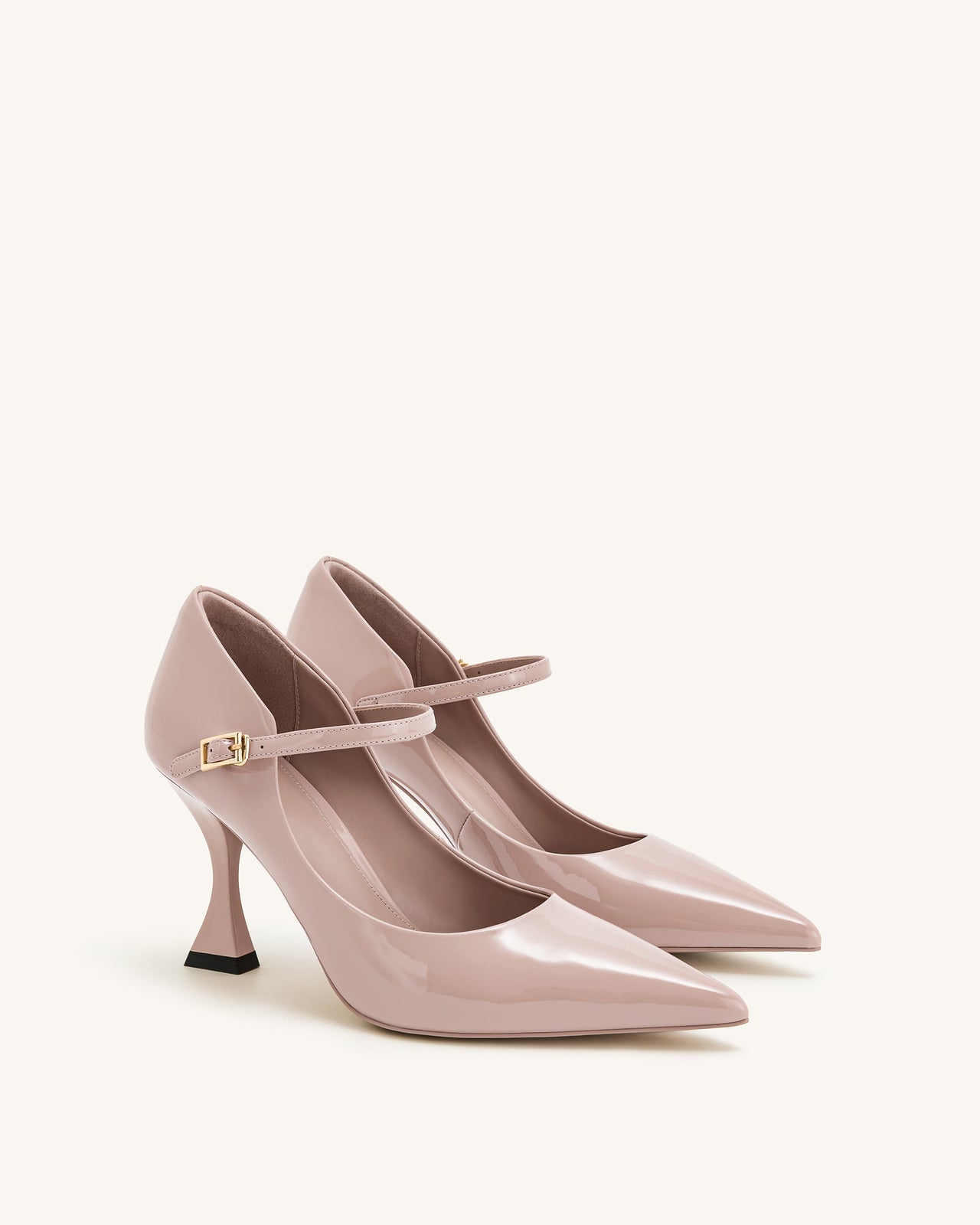 Thalina Décolleté in Vernice - Rosa Cipria