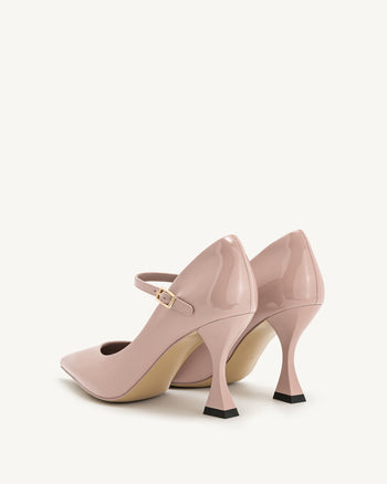 Thalina Décolleté in Vernice - Rosa Cipria