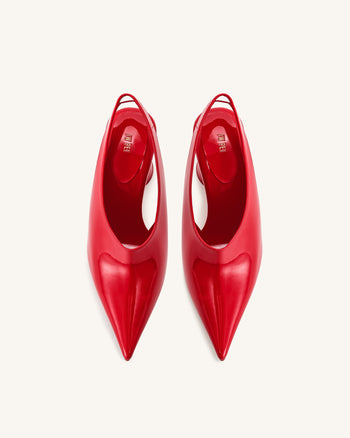Vivovr Décolleté con Tacco Alto - Rosso