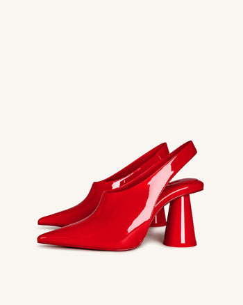 Vivovr Décolleté con Tacco Alto - Rosso