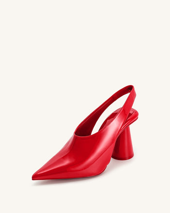 Vivovr Décolleté con Tacco Alto - Rosso