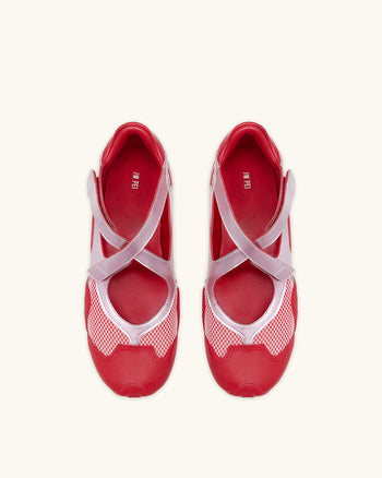 Caitlin Baskets ajourées en mesh - Rose