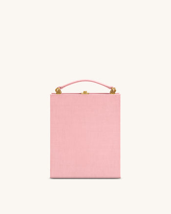 Taya-Puppy Pochette a forma di libro con motivo - Rosa