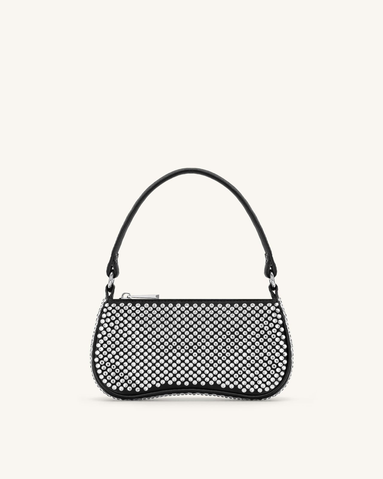 Shoulder Bag Eva Cristalli Artificiali Mini - Nera