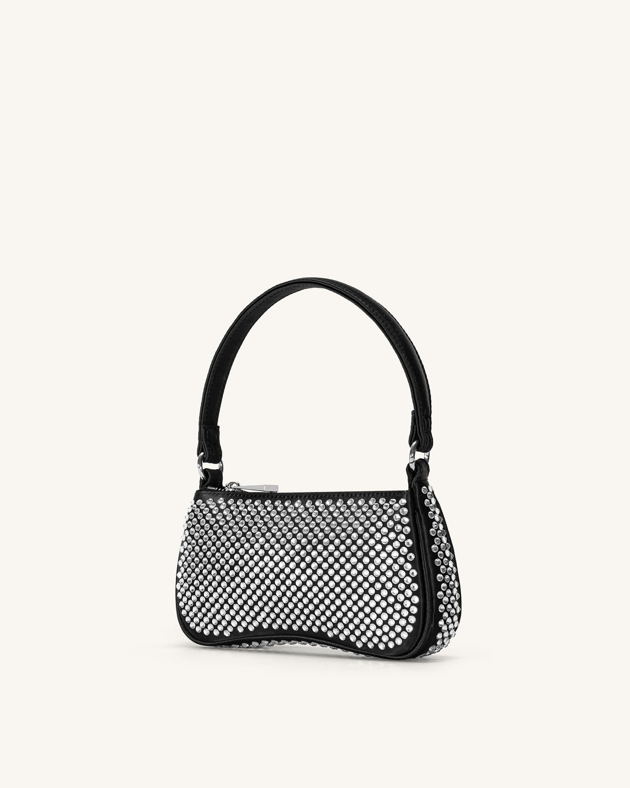 Shoulder Bag Eva Cristalli Artificiali Mini - Nera