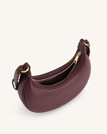Borsa a tracolla media Carly - Borgogna Profonda